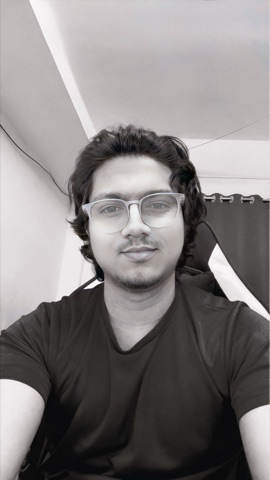 Shubham, black and white portrait
